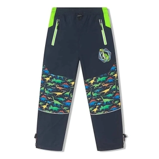 Chlapecké šusťákové kalhoty zateplené Kugo BU620 tmavě modré