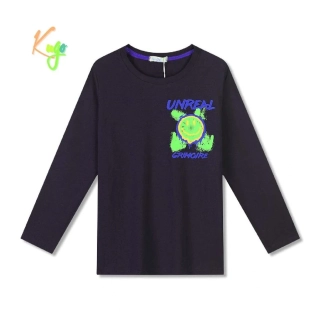 Chlapecké tričko dlouhý rukáv Kugo FC0359 černé