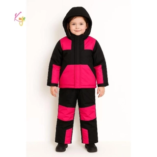 Dívčí zimní bunda + lyžařské kalhoty Kugo PG25001 růžová