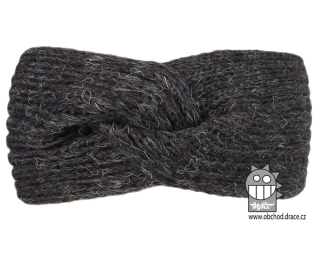 Čelenka pletená Dráče Twist - vzor 13 - antracit