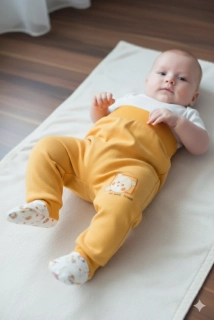 Kojenecké polodupačky Ewa Dina oranžové