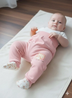 Kojenecké polodupačky Ewa Dina růžové