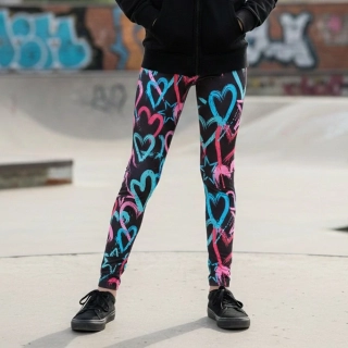 Dívčí funkční legíny Kugo SL3658 černé