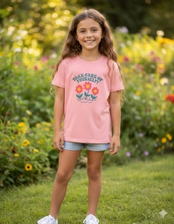 Dívčí tričko krátký rukáv Wolf S2516B lososové