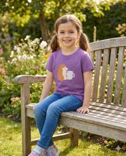 Dívčí tričko krátký rukáv Wolf S2515B fialové