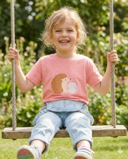 Dívčí tričko krátký rukáv Wolf S2515B lososové