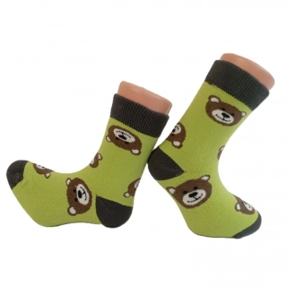 Dětské zimní termo ponožky Trepon Bear zelené