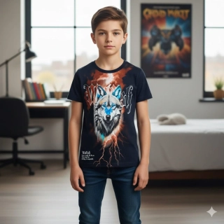 Chlapecké tričko krátký rukáv Kugo DC9410 tmavě modré