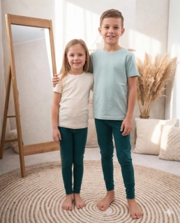 Dětské legíny Jožánek lahvově zelené