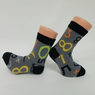 Dětské ponožky Trepon Number šedo-černé
