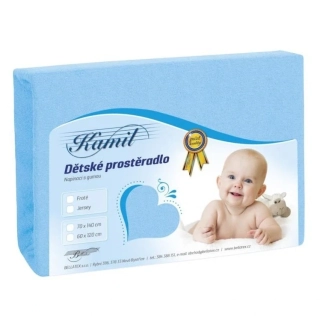 BELLATEX Dětské prostěradlo froté 70x140 cm, sv. modré