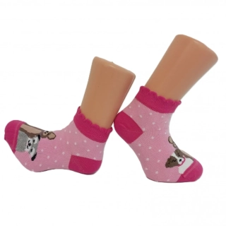 Dívčí nízké ponožky Trepon Friend růžové