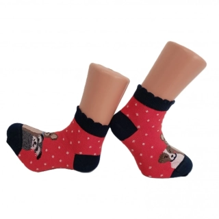Dívčí nízké ponožky Trepon Friend červené