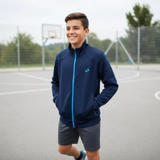 Chlapecká sportovní mikina Kugo FM5329 tmavě modrá