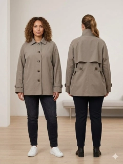 Dámský přechodový kabátek Chiaretta 9008 tmavě béžový