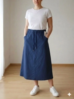 Dámská sukně Sabina - dlouhá - tmavě modrá