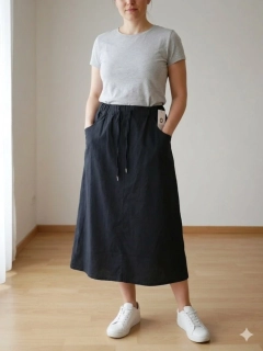 Dámská sukně Sabina - dlouhá - černá