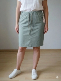 Dámská sukně Sabina - krátká - světlá khaki