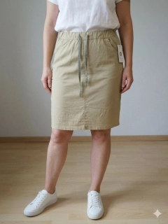 Dámská sukně Sabina - krátká - béžová