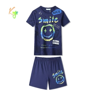 Chlapecké letní pyžamo Kugo MP5885 tmavě modré