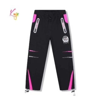 Dívčí softshellové kalhoty letní Kugo HK8582 černé