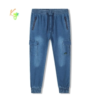 Chlapecké riflové tepláky - kalhoty Kugo CK0935 modré