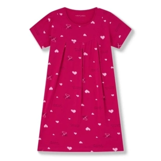 Dámská noční košile krátký rukáv Wolf D2534 tmavě růžová