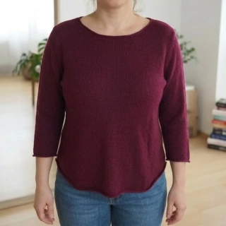 Dámské úpletové tričko (svetřík) Ignác bordó