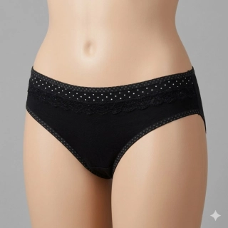 Bavlněné dámské kalhotky Elevek K117 černé