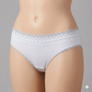 Bavlněné dámské kalhotky Elevek K117 bílé