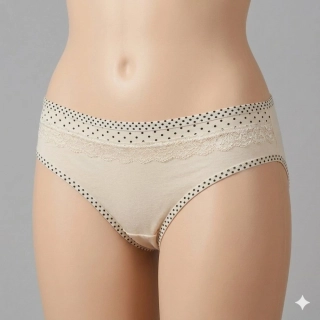 Bavlněné dámské kalhotky Elevek K117 béžové