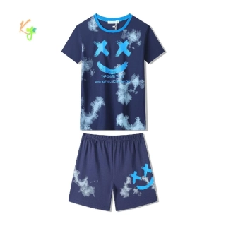 Chlapecké letní pyžamo (krátké) Kugo MP5886 tm. modré