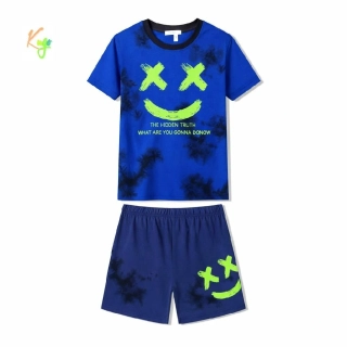 Chlapecké letní pyžamo (krátké) Kugo MP5886 modré