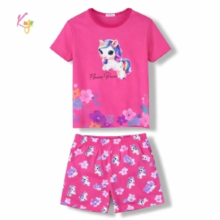 Dívčí letní pyžamo (krátké) Kugo MP5873 růžové