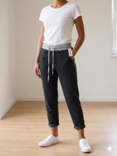 Dámské bavlněné tepláky Adam tmavě šedé