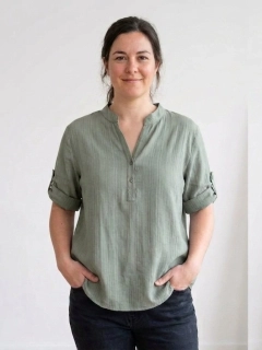 Dámské viskózové halenkové tričko Sára khaki