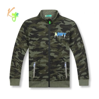 Dětská maskáčová mikina Kugo JK9533 modrý nápis