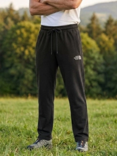 Moderní pánské rovné tepláky Kugo ZT8843 černé