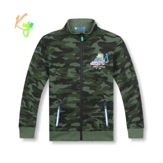 Dětská maskáčová mikina Kugo JK9534 modrý traktor