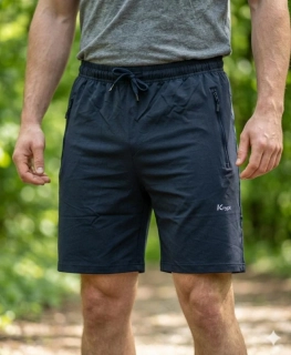 Stylové pánské bavlněné kraťasy Kugo FT5321 tmavě modré