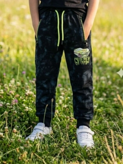 Trendy chlapecké tepláky Kugo ZT8836 černé s autem