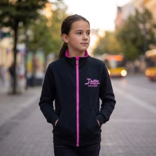 Trendy dívčí mikina Kugo ZM8881A černá