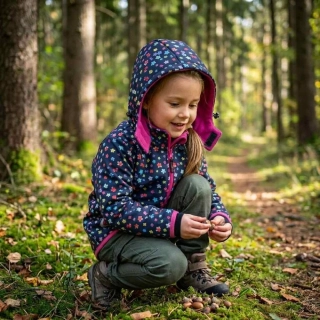 Dívčí softshellová bunda zateplená Kugo HB5871 modrá