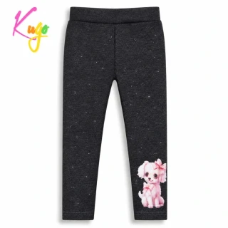 Zateplené dívčí legíny Kugo WK1235 šedé