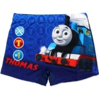 Dětské chlapecké plavky Setino 910-569 Mašinka Tomáš tm. modrá