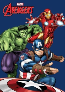 Dětská deka flísová Avengers team 100x140 cm
