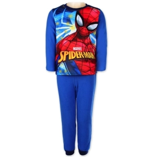 Dětské chlapecké teplé pyžamo Setino Spiderman sv. modré
