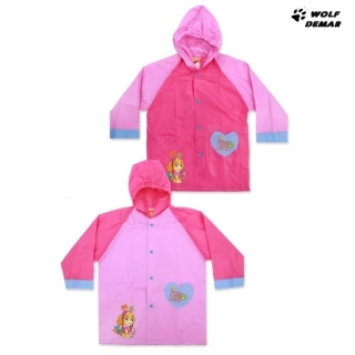 Dívčí pláštěnka SETINO 750-216 Tlapková patrola sv. růžová