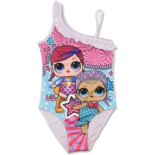 Dívčí jednodílné plavky SETINO LOL Surprise bílé, vel. 116-152