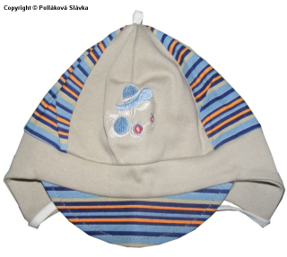 Dětská čepice Highlander Auto béžová, vel. 42-44 cm